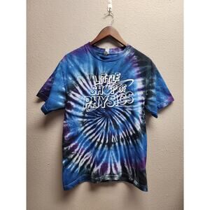 Little Shop of Physics Shirt Men's Tie Dye Graphic CSU College Tee T-Shirt M